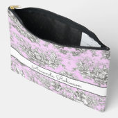 ヴィンテージフローラ湖ピンクトイレデジュイミモノグラム アクセサリーポーチ (見開き)