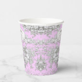 ヴィンテージフローラ湖ピンクトイレデジュイミモノグラム 紙コップ (右)