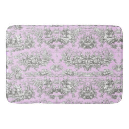 ヴィンテージフローラ湖ピンクトイレデジュイ バスマット