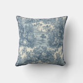 ヴィンテージフローラ湖ブルートイレデジュエモノグラム クッション (裏面)