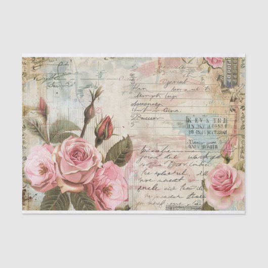 ヴィンテージフローラ照合パターン 薄葉紙 (正面)