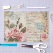 ヴィンテージフローラ照合パターン 薄葉紙 (クラフト)