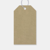 ヴィンテージフローラ牡丹の上品な本エレガント ギフトタグ (裏面)