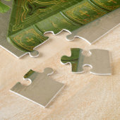 ヴィンテージフローラ牡丹の上品な本エレガント ジグソーパズル (側面)