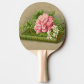 ヴィンテージフローラ牡丹の上品な本エレガント 卓球ラケット (裏面)
