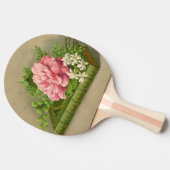 ヴィンテージフローラ牡丹の上品な本エレガント 卓球ラケット (横)