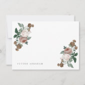 ヴィンテージフローラ用ひな形ノートカード カード (正面)