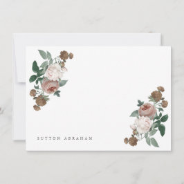 ヴィンテージフローラ用ひな形ノートカード カード