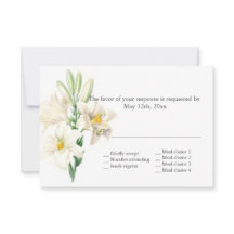 ヴィンテージフローラ白ゆり花RSVP 結婚's