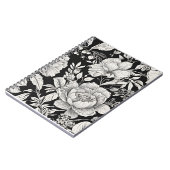 ヴィンテージフローラ白黒クラシック ノートブック (左側)