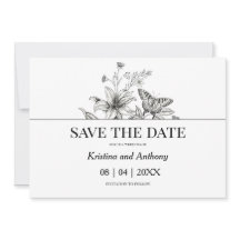 ヴィンテージフローラ白黒結婚ズ