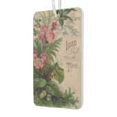 ヴィンテージフローラ祈りの言葉引用文 カーエアーフレッシュナー (左)