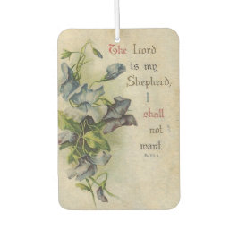 ヴィンテージフローラ祈りの言葉聖なる書物、 経典引用文 カーエアーフレッシュナー