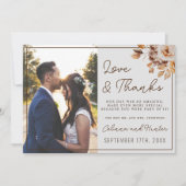 ヴィンテージフローラ秋のドライフラワーサンキュー サンキューカード (正面)