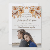 ヴィンテージフローラ秋乾花結婚ズ セーブザデート (正面)