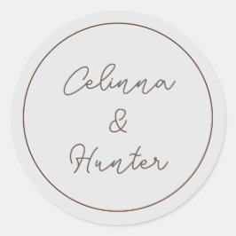 ヴィンテージフローラ秋乾花結婚ズ ラウンドシール