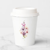 ヴィンテージフローラ紙カップ 紙コップ (正面)