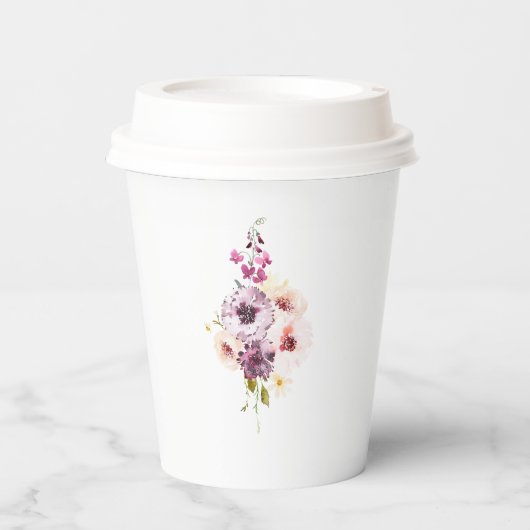 ヴィンテージフローラ紙カップ 紙コップ (正面)