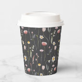 ヴィンテージフローラ紙カップ 紙コップ (左)
