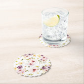 ヴィンテージフローラ紙コースターエレガント – テーブルデコ ペーパーコースター (インサイチュ)