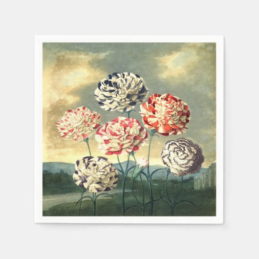 ヴィンテージフローラ紙ナプキン スタンダードカクテルナプキン (正面)