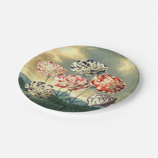 ヴィンテージフローラ紙プレート ペーパープレート (アングル)