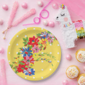 ヴィンテージフローラ紙プレート ペーパープレート (パーティー)