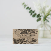 ヴィンテージフローラ素晴らしラインクラフト名刺 名刺 (スタンド正面)