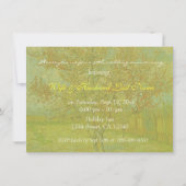 ヴィンテージフローラ素晴らし芸術周年記念招待状。 招待状 (裏面)