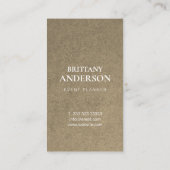 ヴィンテージフローラ素朴クラフト水彩 名刺 (裏面)