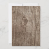 ヴィンテージフローラ素朴シャルボードブライダルシャワー 招待状 (裏面)