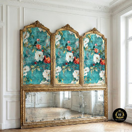 ヴィンテージフローラ素朴テクスチャフランスのの切り離し 薄葉紙