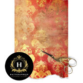 ヴィンテージフローラ素朴テクスチャフランスのの切り離し 薄葉紙