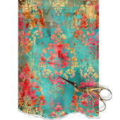 ヴィンテージフローラ素朴テクスチャフランスのの切り離し 薄葉紙