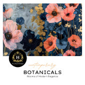 ヴィンテージフローラ素朴テクスチャフランスのの切り離し 薄葉紙