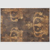 ヴィンテージフローラ素朴テクスチャフランスのの切り離し 薄葉紙 (正面)