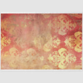 ヴィンテージフローラ素朴テクスチャフランスのの切り離し 薄葉紙 (正面)