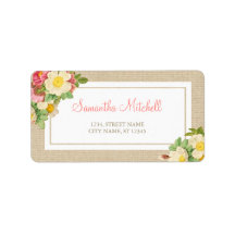 ヴィンテージフローラ素朴住所 シール