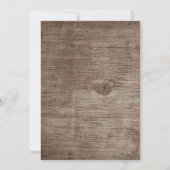 ヴィンテージフローラ素朴木製ブライダルシャワー 招待状 (裏面)