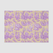 ヴィンテージフローラ紫イエロートイレデジュイ 薄葉紙 (正面)