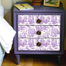 ヴィンテージフローラ紫色のトイレデジュイ