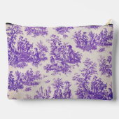 ヴィンテージフローラ紫色トワールデジュイミモノグラム アクセサリーポーチ (裏面)