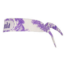 ヴィンテージフローラ紫色トワールデジュイミモノグラム