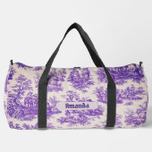 ヴィンテージフローラ紫色トワールデジュイミモノグラム ダッフルバッグ (正面)
