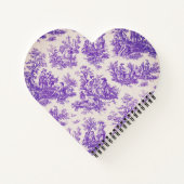 ヴィンテージフローラ紫色トワールデジュイミモノグラム ノートブック (裏面)