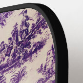 ヴィンテージフローラ紫色トワールデジュイミモノグラム ピックルボールラケット (左詳細)