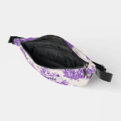 ヴィンテージフローラ紫色トワールデジュイミモノグラム ファニーパック (見開き)