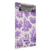 ヴィンテージフローラ紫色トワールデジュイミモノグラム ミニクリップボード (アングル)
