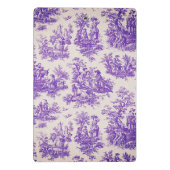 ヴィンテージフローラ紫色トワールデジュイミモノグラム ミニクリップボード (裏面)