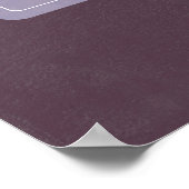 ヴィンテージフローラ結婚のウェルカムサイン ポスター (角)